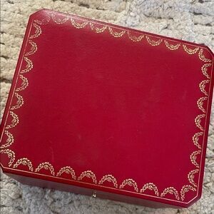 Cartier Red and empty Jewelry Box damaged